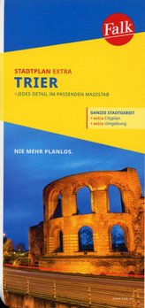 Falk Stadtplan Extra Standardfaltung Trier mit den Ortsteilen von Aach, Gusterath, Kenn, Konz, Schweich, Trierweiler 1:20 000