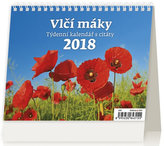 Kalendář stolní 2018 - Vlčí máky