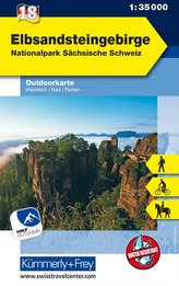 Elbsandsteingebirge, Nationalpark Sächsische Schweiz 1:35 000