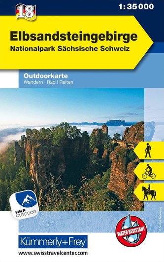 Elbsandsteingebirge, Nationalpark Sächsische Schweiz 1:35 000 Elbsandsteingebirge, Nationalpark Sächsische Schweiz 1:35 000
