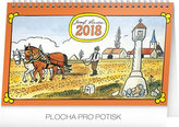 Kalendář stolní 2018 - Josef Lada – Na poli, 23,1 x 14,5 cm