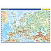 Evropa - školní fyzická nástěnná mapa, 136x96 cm/1:5 mil.