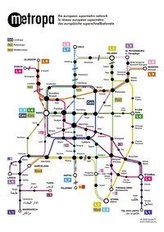 Metropa - Das europäische Superschnellbahnnetz, Poster, Plano in Rolle
