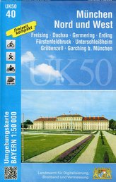 München Nord und West 1 : 50 000 ((UK 50-40)  Laufzeit bis 2021