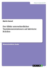 Der Effekt unterschiedlicher Taurinkonzentrationen auf aktivierte B-Zellen
