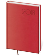 Diář 2018 - Print/denní B6/červená