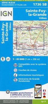 Ste-Foy-la-Grande.Vélines 1:25 000