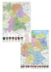 Bayern politisch / Deutschland politisch DUO-Schreibunterlage (Hochformat)
