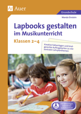 Lapbooks gestalten im Musikunterricht Klasse 2-4, m. CD-ROM