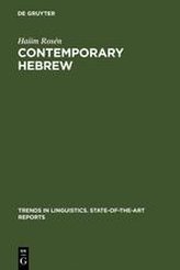 Contemporary Hebrew