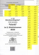 DürckheimRegister® BGB // PALANDT, 2. Staatsexamen 2021