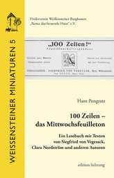100 Zeilen - das Mittwochsfeuilleton