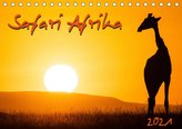 Safari Afrika (Tischkalender 2021 DIN A5 quer)