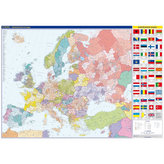 Evropa - nástěnná administrativní mapa 1:4 mil./136x96 cm