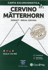 Cervino Mätterhorn 1:25 000