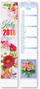 Květiny vázanka 2018 - nástěnný kalendář