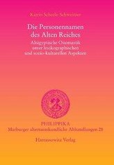 Die Personennamen des Alten Reiches