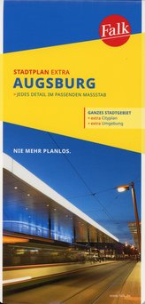 Falk Stadtplan Extra Standardfaltung Augsburg 1:20 000
