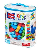 Mega Bloks Klocki w torbie 80 el. niebieskie