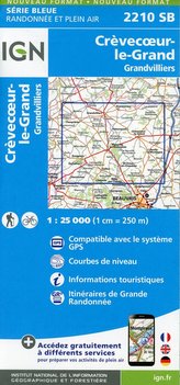 Crèvecoeoeur-le-Grand.Grandvilliers 1:25 000