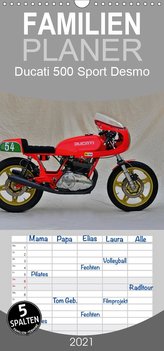 Ducati 500 Sport Desmo - Familienplaner hoch (Wandkalender 2021 , 21 cm x 45 cm, hoch)