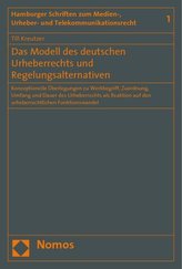 Das Modell des deutschen Urheberrechts und Regelungsalternativen