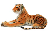 Plyš tygr hnědý 100 cm