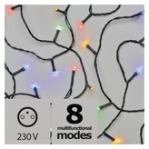 LED vánoční řetěz, 8m, multicolor, programy