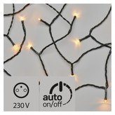 LED vánoční řetěz, 10m, jantarová, časovač
