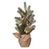 LED vánoční stromek, 52cm, 3× AA, vnitřní, teplá bílá, čas.