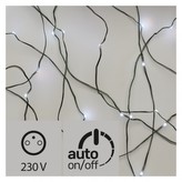 LED vánoční nano řetěz zelený, 7,5m, venkovní, stud.b., čas.