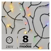 LED vánoční řetěz 2v1, 10m, teplá bílá/multicolor,programy