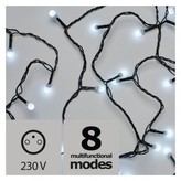 LED vánoční cherry řetěz – kuličky, 20m, venkovní, st.b.,pr.