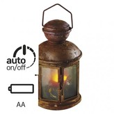 LED lucerna vintage, 3×AA, teplá bílá, časovač