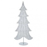 LED vánoční 3D stromek, 90cm, vnitřní, studená bílá, časovač