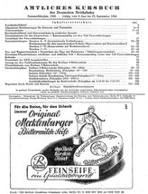 Kursbuch der Deutschen Reichsbahn - Sommerfahrplan 1956