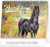 Kalendář stolní 2018 - Poezie koní – Christiane Slawik, 16,5 x 13 cm