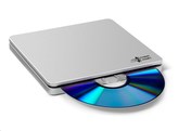 HITACHI LG - externí mechanika DVD-W/CD-RW/DVD±R/±RW/RAM/M-DISC GP70NS50, Blade Ultra Slim, Silver, box+SW