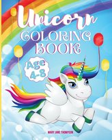 Unicorn Coloring Book Ages 4-8