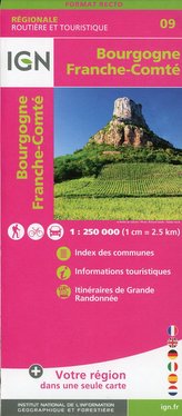 Bourgogne Franche Comté 1:250 000