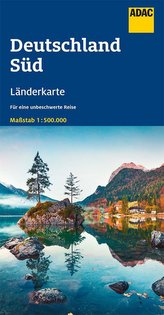 ADAC LänderKarte Deutschland Süd 1:500 000