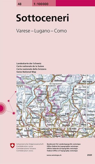Swisstopo 1 : 100 000 Sotto Ceneri Swisstopo 1 : 100 000 Sotto Ceneri