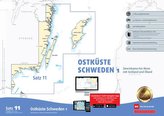 Sportbootkarten Satz 11: Ostküste Schweden 1 (Ausgabe 2021/2022)