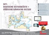 Sportbootkarten Satz 1, 2 und 4  - Set: Deutsche Ostsee und Südliche Dänische Ostsee (Ausgabe 2021)