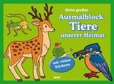 Ausmalblock Tiere unserer Heimat - Hier ist was los