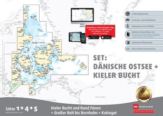 Sportbootkarten Satz 1, 4 und 5   Set: Dänische Ostsee und Kieler Bucht (Ausgabe 2021) Sportbootkarten Satz 1, 4 und 5   Set: Dänische Ostsee und Kieler Bucht (Ausgabe 2021)