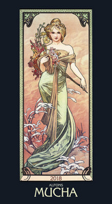Alfons Mucha 2018 - nástěnný kalendář
