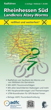 Radfahren - Rheinhessen Süd / Landkreis Alzey-Worms 1:30.000
