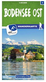 Bodensee Ost 03 Wanderkarte 1:40 000 matt laminiert