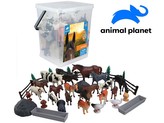 Zvířátka v kbelíku - farma,  45 pcs, mobilní aplikace pro zobrazení zvířátek, 18 cm